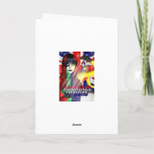 Carte Tante Joyeux Anniversaire Espagnol Orange Arbre, b (Dos)