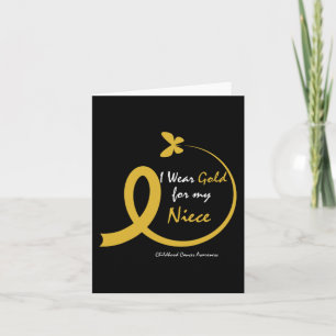 Carte Tante Oncle Porte De L'Or Pour Ma Nièce Cancer De
