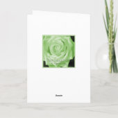 Carte Tante rose irlandaise St. Patrick (Dos)