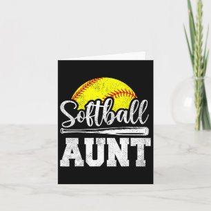 Carte Tante Softll Joueur Tante Softll Jour de jeu Fête