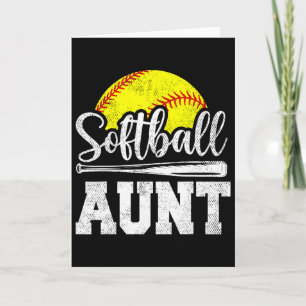 Carte Tante Softll Tante Softll Joueur Jour de jeu Fête