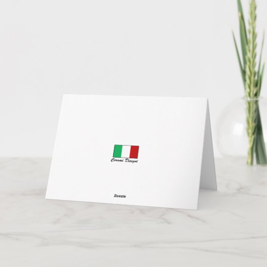 Carte Tanti Auguri - Joyeux anniversaire en italien (Dos)