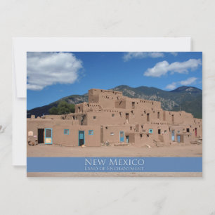 Carte Taos Pueblo, Nouveau-Mexique