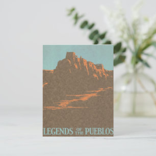 Carte Taos Pueblos Vintage du Nouveau-Mexique, Art d'aff