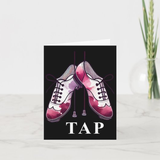 Carte Tap Dance Lover Dancing Chaussures Concours Danseu (Devant)