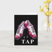 Carte Tap Dance Lover Dancing Chaussures Concours Danseu (Fleur jaune)
