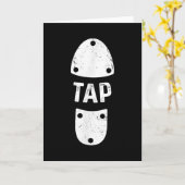 Carte Tap Dancer Chaussure Tap Dance (Fleur jaune)