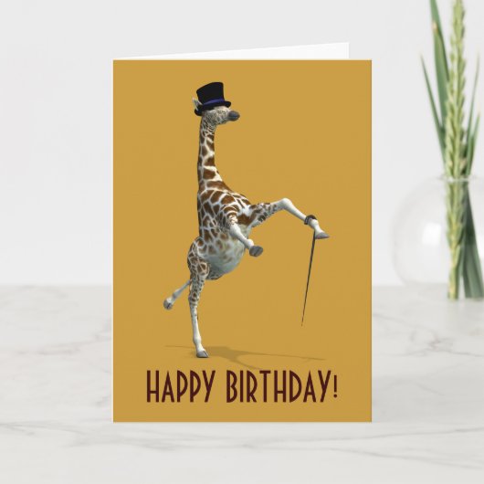 Carte Tap Dancing Giraffe (Devant)