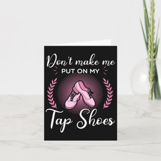 Carte Tap Danse Danse Danse Rythme Tapping Chaussures So (Devant)