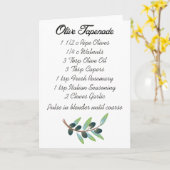 Carte Tapenade olive (Fleur jaune)