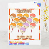 Carte Taper : CakePops Bonjour De ELO2025 (Fleur jaune)