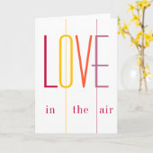 Carte Taper l'amour dans l'air pour la Saint-Valentin mo (Fleur jaune)