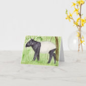 Carte Tapir inhabituelle (Fleur jaune)
