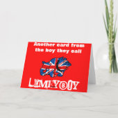 Carte Tapis à longs poils d'Union Jack (Dos)