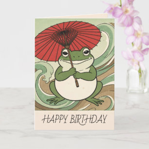 Carte Tapis Grenouille Heureuse Style Matsumoto Hoji