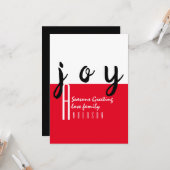 Carte Tapis rouge par LeahG - Salutations saisonnières J (Devant/Arrière en situation)