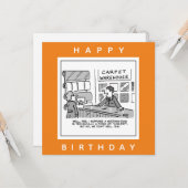 Carte Tapis Showroom ne vend pas de Chiens de Nodding Ca (Devant/Arrière en situation)