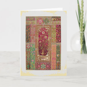 Carte Tapisserie Art nouveau floral look