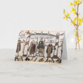 Carte Tapisserie de Bayeux - Coronation de King Harold (Fleur jaune)