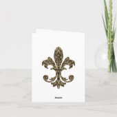 Carte Tapisserie Fleur de lis 4 (Dos)