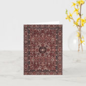 Carte Tapisserie persane vintage (Fleur jaune)