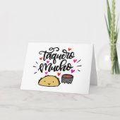 Carte Taquero Mucho, lettrage (Devant)