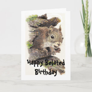 Cadeaux Joyeux Anniversaire Ecureuil Zazzle Be