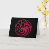 Carte Targaryen Sigil - Feu et Sang (Fleur jaune)