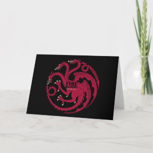 Carte Targaryen Sigil - Feu et Sang