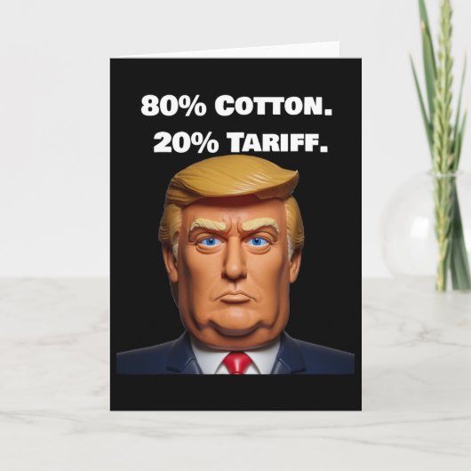 Carte Tarif Donald Trump (Devant)