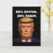 Carte Tarif Donald Trump (Fleur jaune)