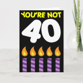 Carte Tarif Funny du 40e anniversaire (Devant)