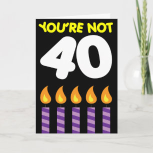 Carte Tarif Funny du 40e anniversaire