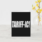 Carte Tarif tarifaire Trump Tarif Terrifique Commerce éq (Fleur jaune)