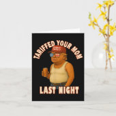 Carte Tariffé Votre Maman Funny Tarif Daddy Trump Mème (Fleur jaune)