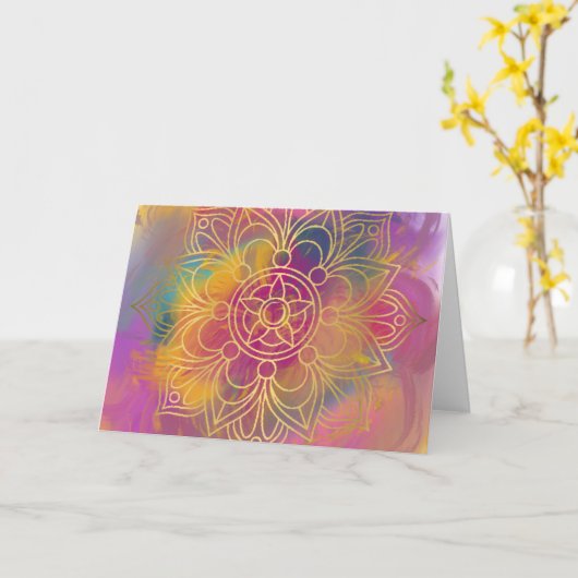 Carte Tarjeta atrapasueños  (Fleur jaune)