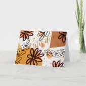 Carte Tarjeta con flores  (Devant)