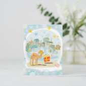 Carte Tarjeta/invitación/saludo de Reyes Magos (Debout devant)