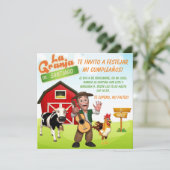 Carte Tarjeta plana (Debout devant)