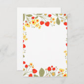 Carte Tarjeta plana (Devant / Derrière)