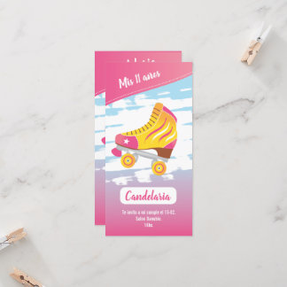 Carte Tarjeta plana, temática patinaje