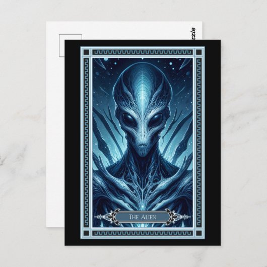 Carte Tarot Alien (Devant / Derrière)