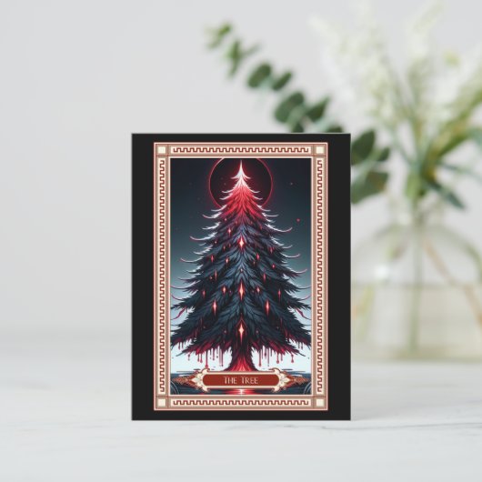 Carte Tarot Arbre de Noël (Debout devant)