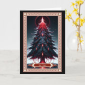 Carte Tarot Arbre de Noël (Fleur jaune)