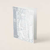 Carte Tarot Argent Haute Prêtesse (Devant)