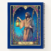 Carte Tarot Art Nouveau, Journal Hermit (Dos)