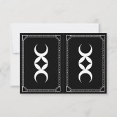 Carte Tarot Blanc Noir Paire de cartes d'Affirmati (Dos)