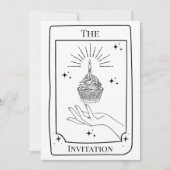 Carte Tarot Blanc Noir Personnalisée (Devant)