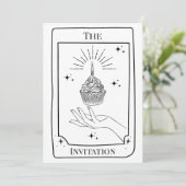 Carte Tarot Blanc Noir Personnalisée (Debout devant)