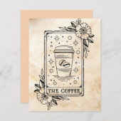Carte Tarot Café (Devant / Derrière)
